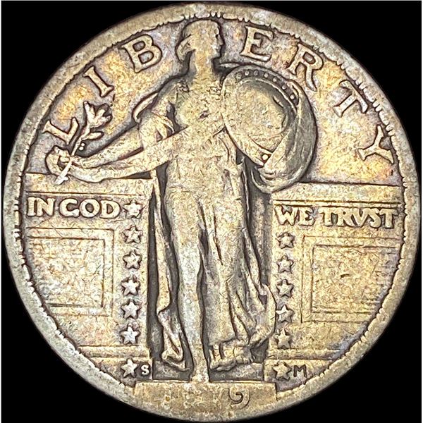 1919-S Standing Liberty Silver Quarter ABOUT UNCIRCULATED