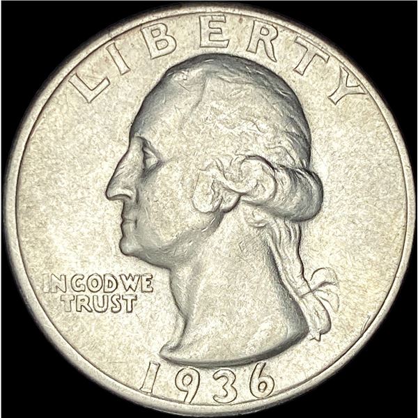 1936-D Silver Washington Quarter CLOSELY UNCIRCULATED