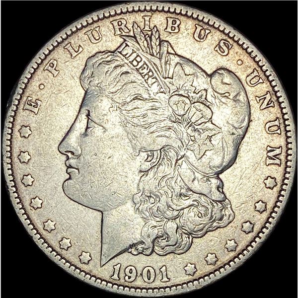 1901 Silver Morgan Dollar NEARLY UNCIRCULATED