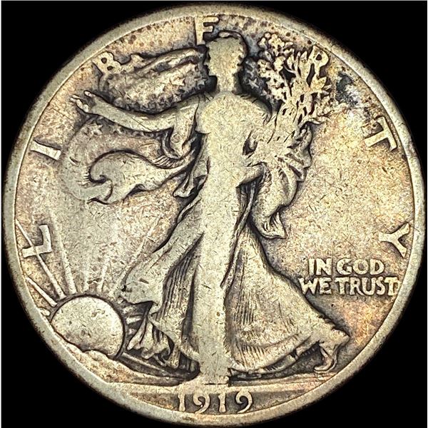 1919-S Walking Liberty Half Dollar NICELY CIRCULATED