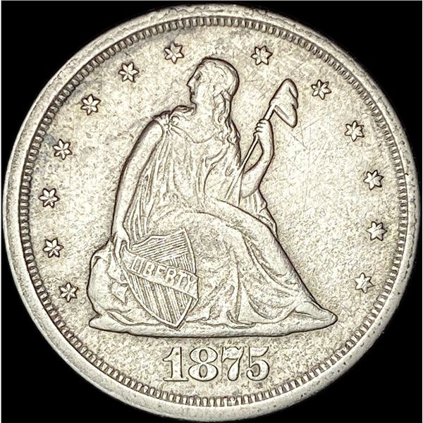 1875-S Silver Twenty Cents CLOSELY UNCIRCULATED