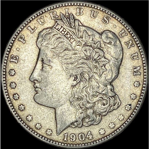 1904 Silver Morgan Dollar CLOSELY UNCIRCULATED