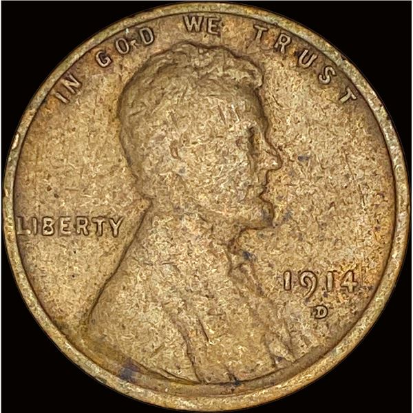 1914-D Lincoln Wheat Cent NICELY CIRCULATED