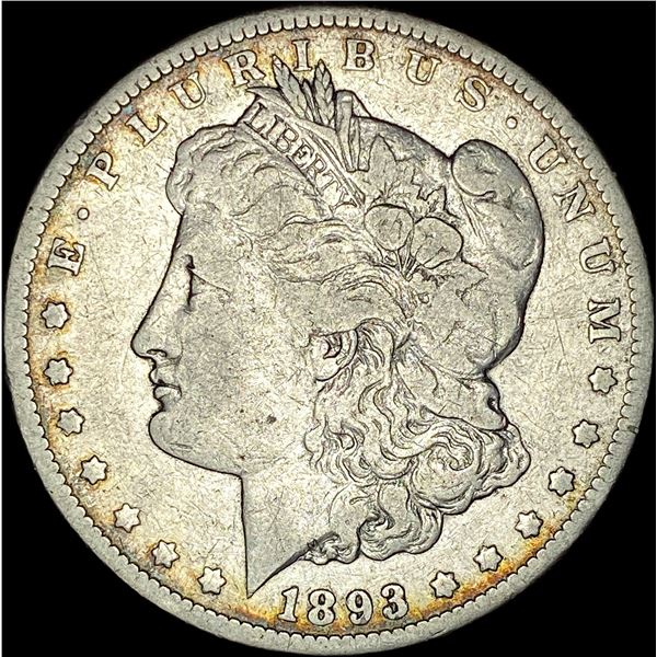 1893-CC Silver Morgan Dollar LIGHTLY CIRCULATED