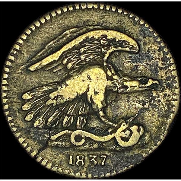 1837 Feuchtwanger One Cent LIGHTLY CIRCULATED