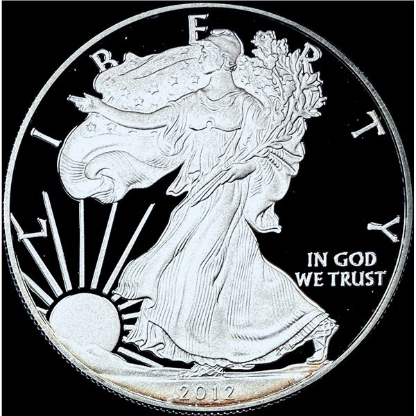 2012-S 1oz Silver American Eagle $1 GEM PROOF