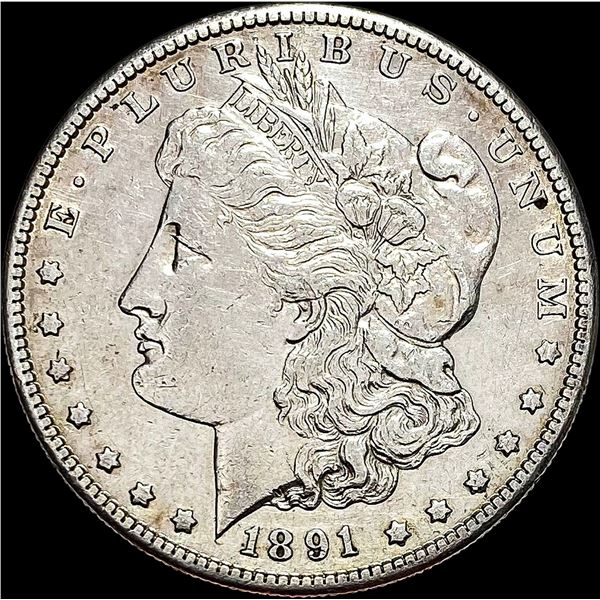 1891-S Silver Morgan Dollar CLOSELY UNCIRCULATED