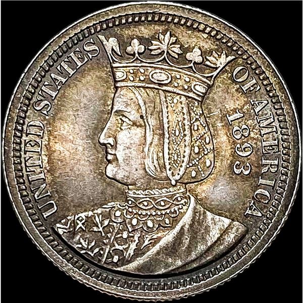 1893 Silver Isabella Quarter UNCIRCULATED