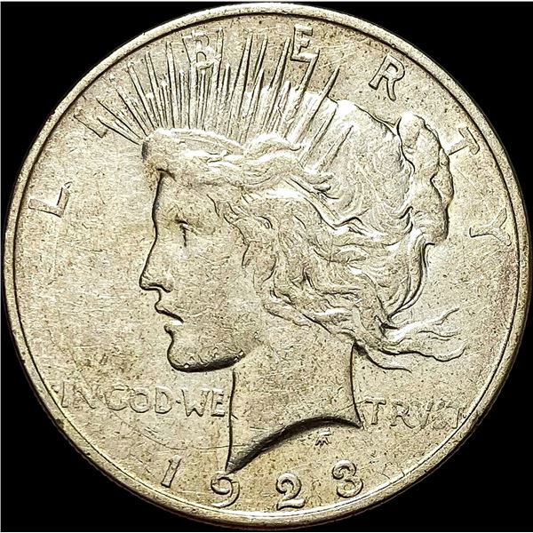 1923-D Silver Peace Dollar NEAR UNC