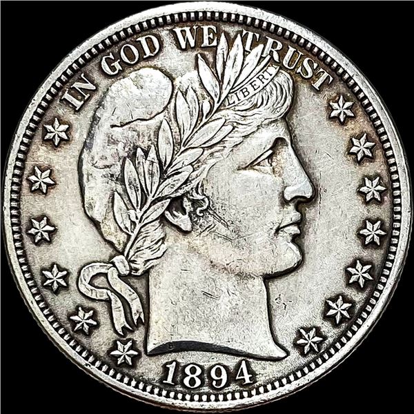 1894 Silver Barber Half Dollar CLOSELY UNCIRCULATED
