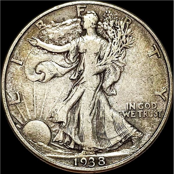 1938-D Walking Liberty Half Dollar NEARLY UNCIRCULATED
