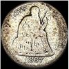 Image 1 : 1867-S Seated Liberty Dime NICELY CIRCULATED