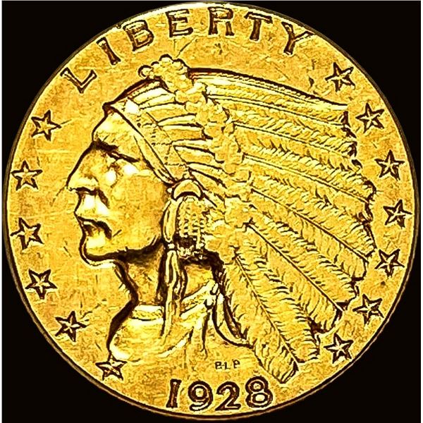 1928 Indian Head Gold $2.50 Quarter Eagle UNCIRCULATED