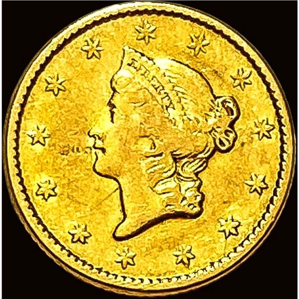1850 Gold $1 Liberty Type 1 CLOSELY UNCIRCULATED