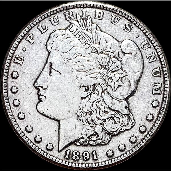 1891-CC Silver Morgan Dollar NEARLY UNCIRCULATED