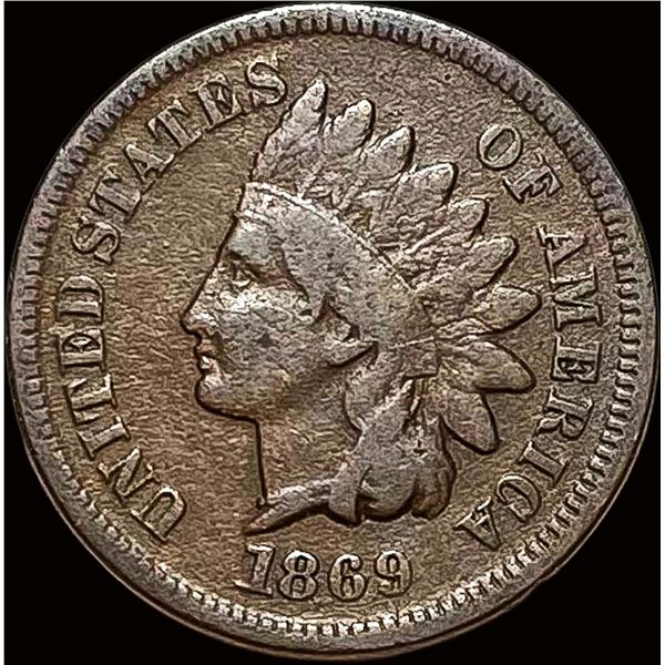 1869 Indian Head Cent LIGHTLY CIRCULATED