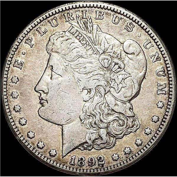 1892-CC Silver Morgan Dollar NEARLY UNCIRCULATED