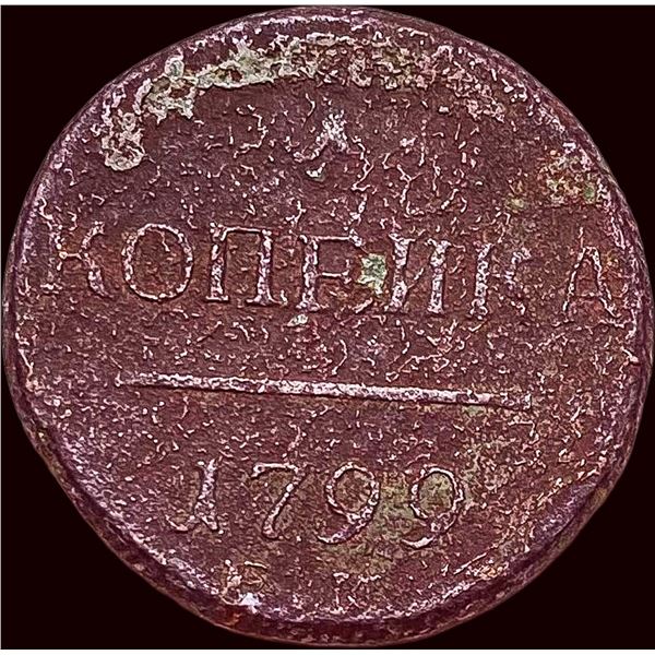 1799 Russia Copper 1 Kopek (Paul I) HIGH GRADE