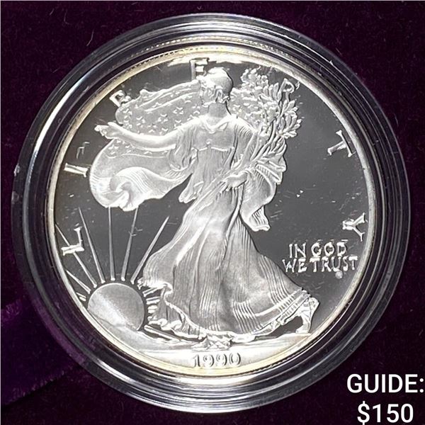 1990 $1 American Silver Eagle  Proof