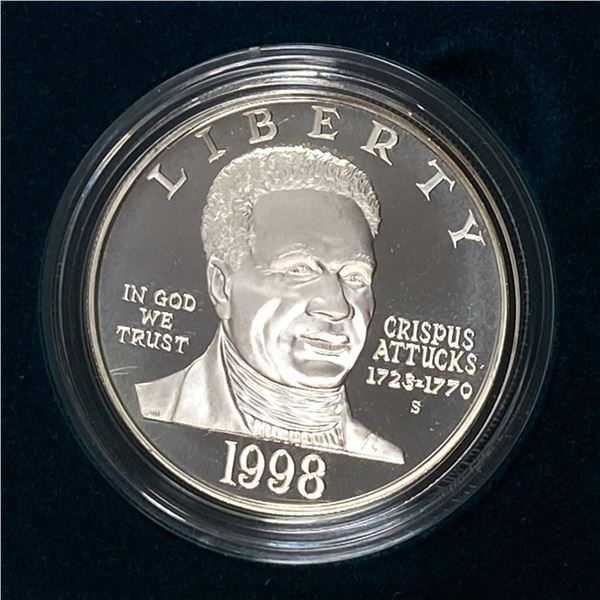 1998 Black Revolutionary War Patriots Silver $1