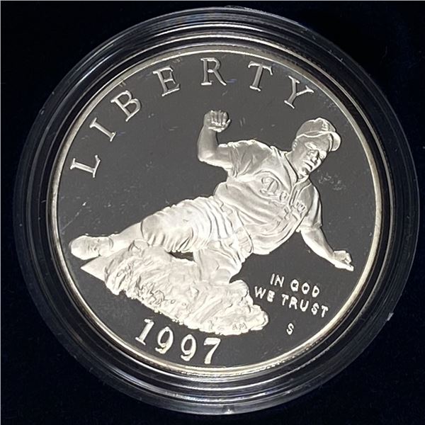 1997 Jackie Robinson Commemorative Silver Dollar