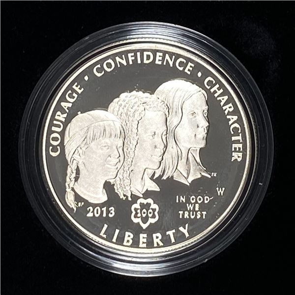 2013 U.S. Girl Scout Centennial Silver $1