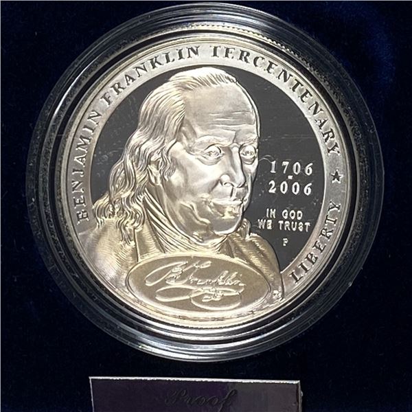 2006 Benjamin Franklin Commemorative Silver $1