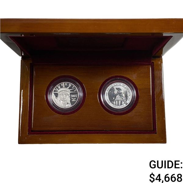 2007 American Eagle 10th Anniversary Platinum Coin Set