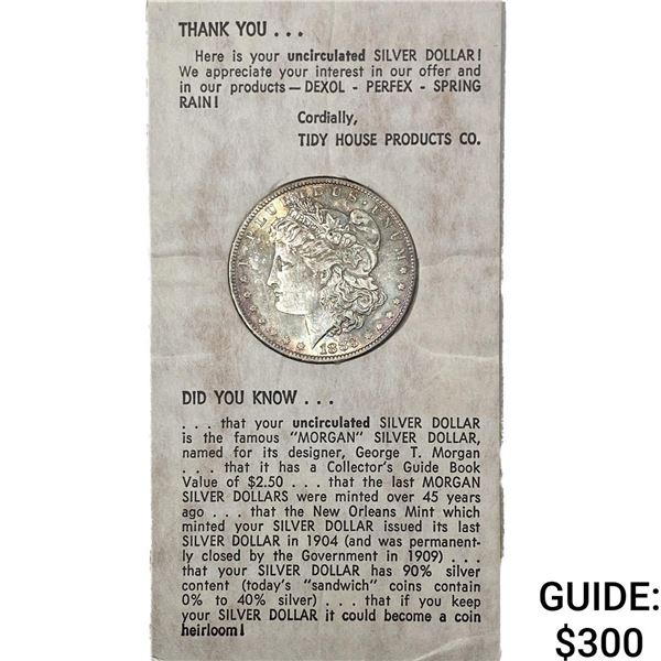 1883-O Tidy House Morgan Silver Dollar