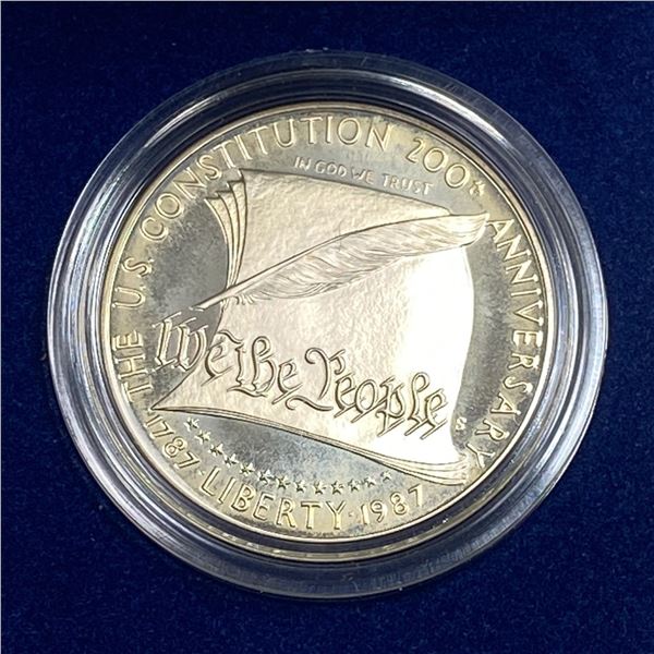 1987 U.S. Constitution Coin Silver $1