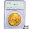 Image 1 : 1924 $20 Gold Double Eagle PCGS MS62