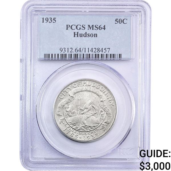 1935 Hudson Half Dollar PCGS MS64
