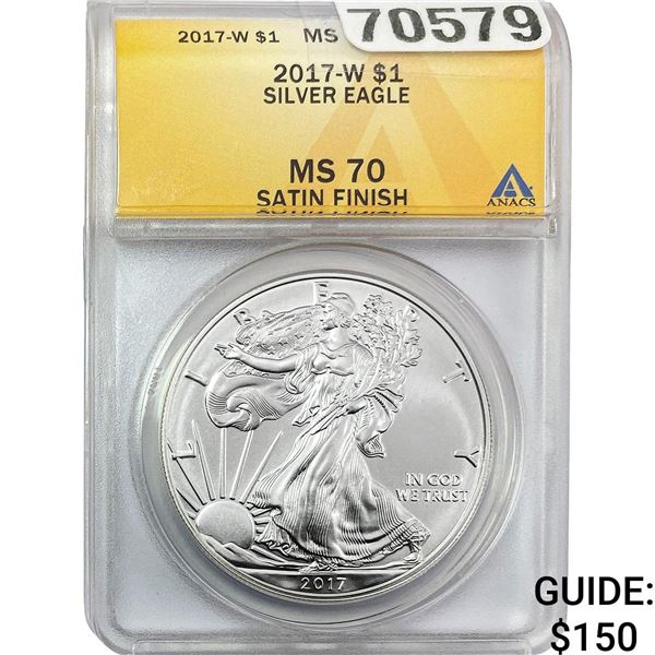 2017-W Silver Eagle ANACS MS70
