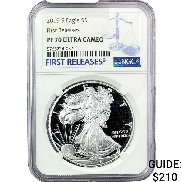 2019-S Silver Eagle NGC PF70 Ultra Cameo