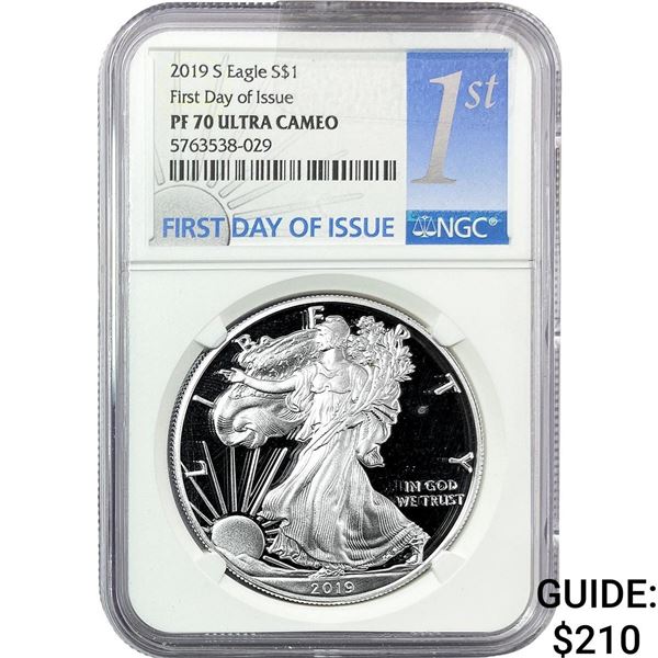 2019-S Silver Eagle NGC PF70 Ultra Cameo