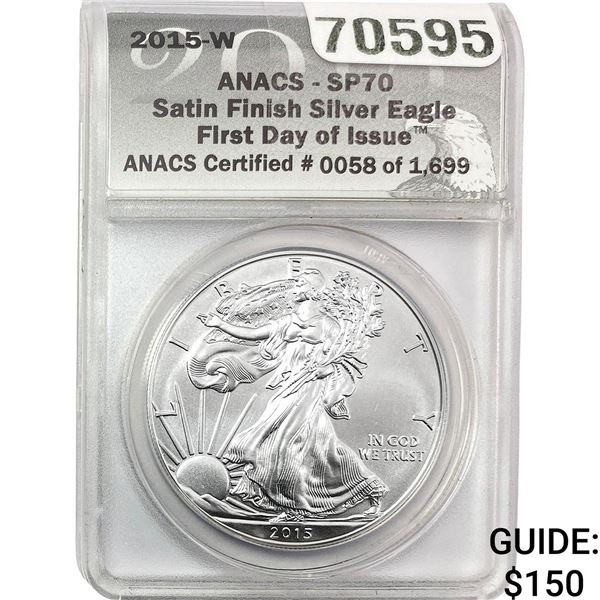 2015-W Silver Eagle ANACS SP70
