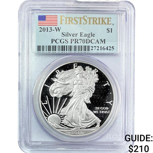 2013-W Silver Eagle PCGS PR70 DCAM