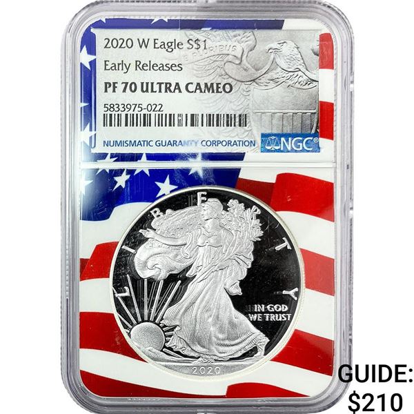 2020-W Silver Eagle NGC PF70 Ultra Cameo
