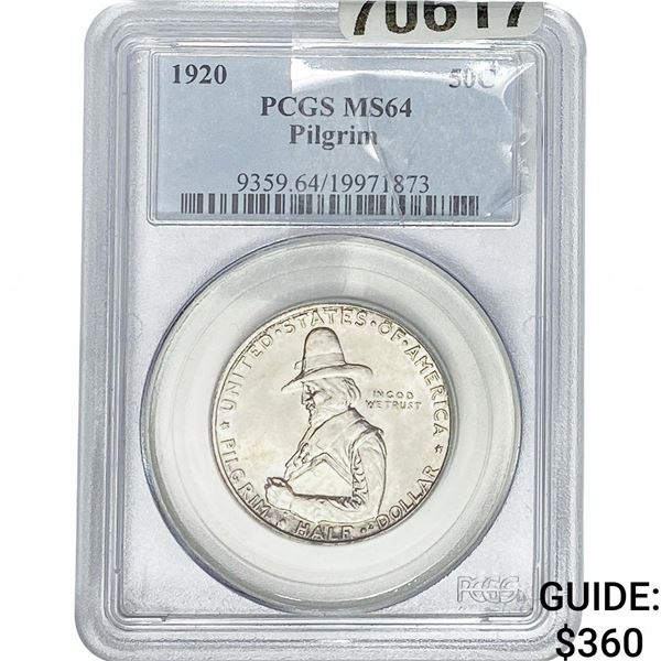 1920 Pilgrim Half Dollar PCGS MS64