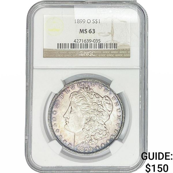 1899-O Morgan Silver Dollar NGC MS63