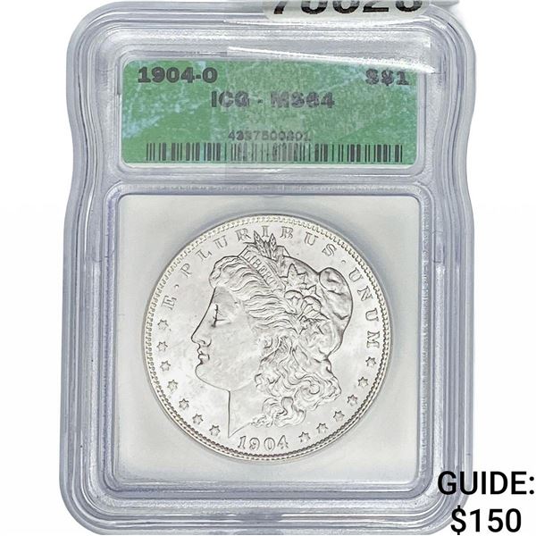 1904-O Morgan Silver Dollar ICG MS64