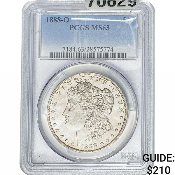 1888-O Morgan Silver Dollar PCGS MS63