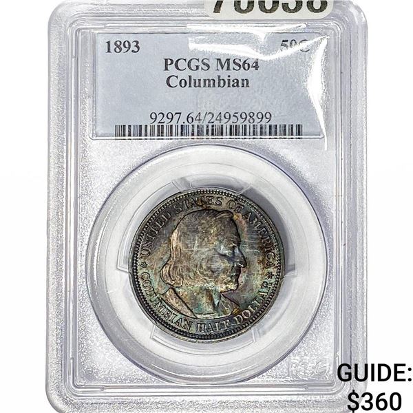 1893 Columbian Expo Half Dollar PCGS MS64
