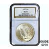 Image 1 : 1922 Silver Peace Dollar NGC MS65