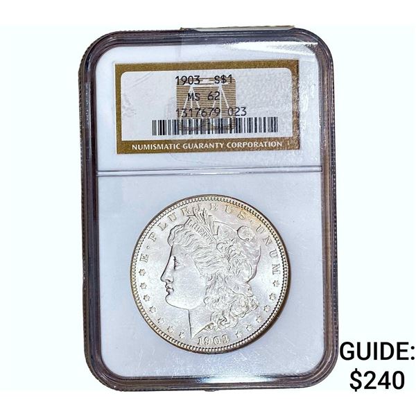 1903 Morgan Silver Dollar NGC MS62