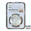 Image 1 : 1887 Morgan Silver Dollar NGC MS64