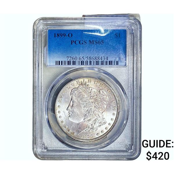 1899-O Morgan Silver Dollar PCGS MS65