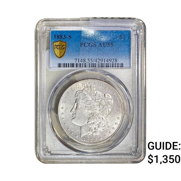 1883-S Morgan Silver Dollar PCGS AU55