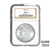 Image 1 : 1885 Morgan Silver Dollar NGC MS63