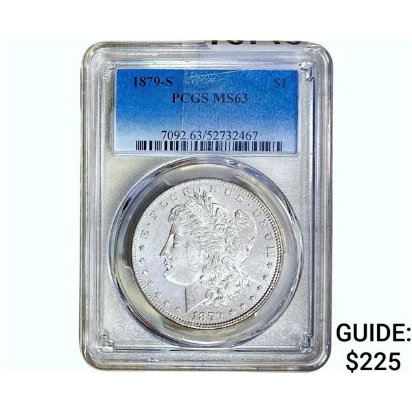 1879-S Morgan Silver Dollar PCGS MS63